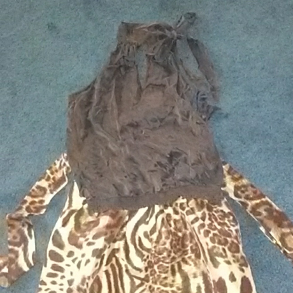 Chocolate brown sexy top